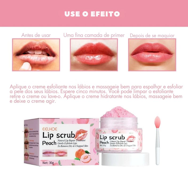 Peach Glow Hydrating Lip Scrub